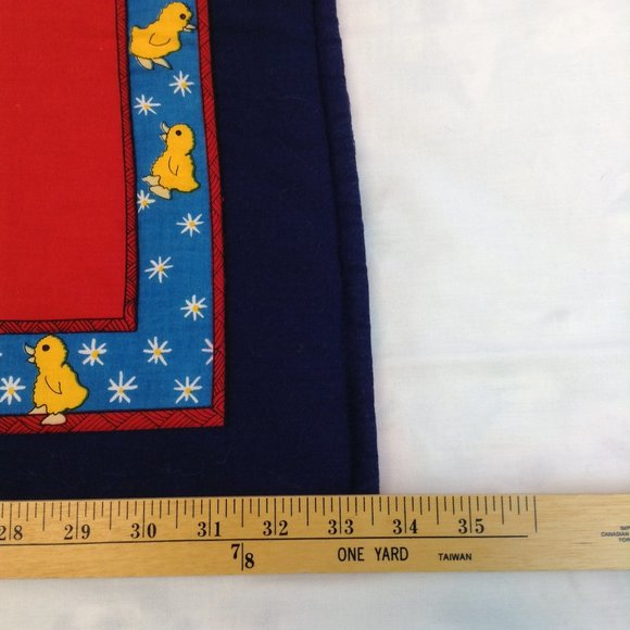 Vintage Quilted Baby Blanket Bears Cow Ducks Pigs Clown 33 1/2" x 41 1/2" - Picture 14 of 15